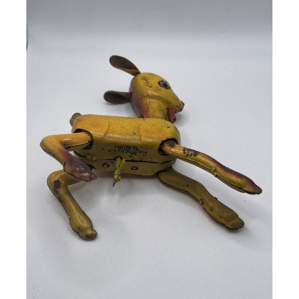 Vintage Wind Up Rudolph The Red Nose Reindeer Tin Toy, Made in Japan, Christmas‎ - Picture 8 of 8